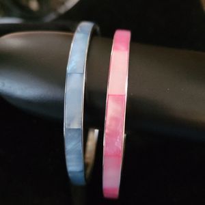 Blue and Pink Bangles